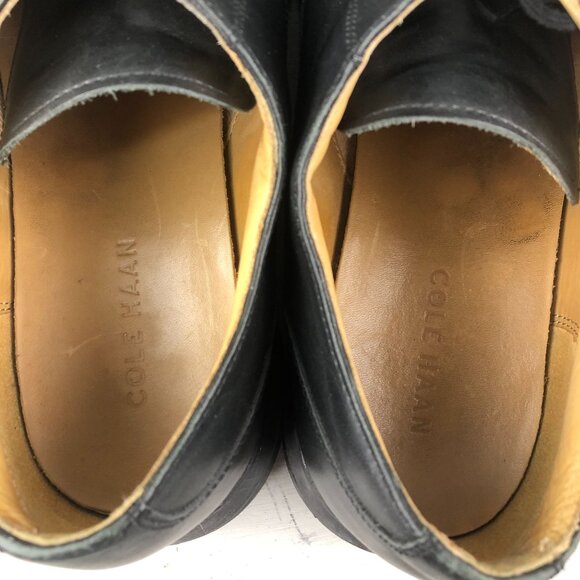 Cole Haan Men\'s Size 10M LunarGrand Black Apron Toe Derby Oxford Dress Shoes